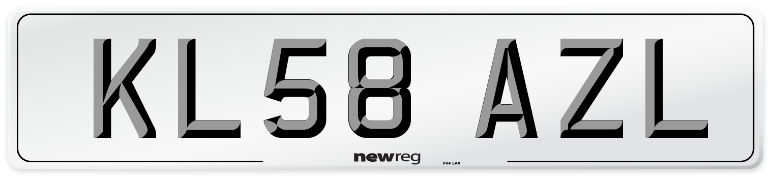 KL58 AZL Number Plate from New Reg